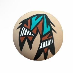 Vintage Native American Pottery Pillow Vase Jemez Pueblo Small Seedpot